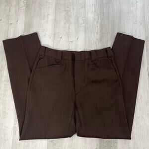 Kenny Rogers Western Collection By Circle S Brown Dressy Thick Basic Work Pants